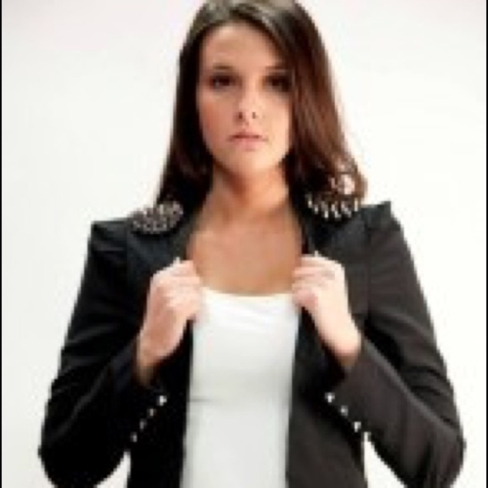 Metal Hardware Stylish Blazer by Ya